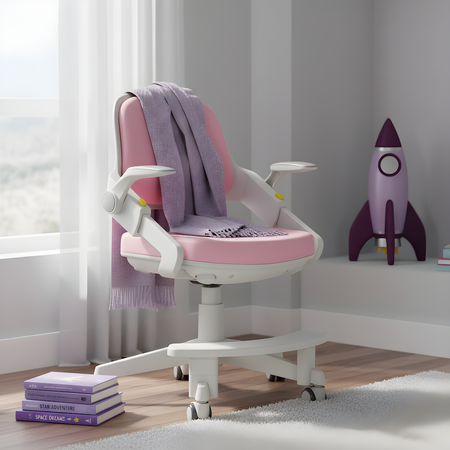 Fotel obrotowy dziecięcy Spacetronik SPC-XD10P Różowe