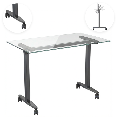 Mobile standing desk with wheels SPE101B