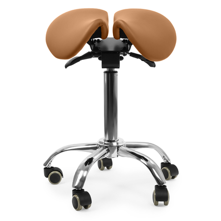 Ergonomiczny hoker regulowany SELLA brązowy