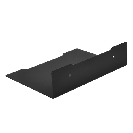 Półka metalowa czarna wisząca 23 cm Spacetronik