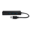 USB Multiport HUB für 3 USB + RJ45 SPU-M06 schwarz