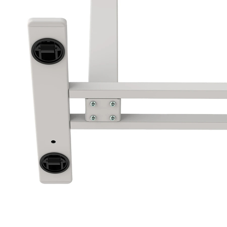 Buddy 08 manuell verstellbarer Tisch weißes Holz