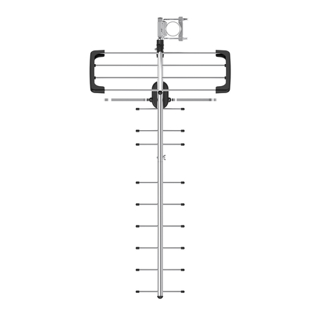 DVB-T2 Spacetronik EOS UHF Antenne Schwarz