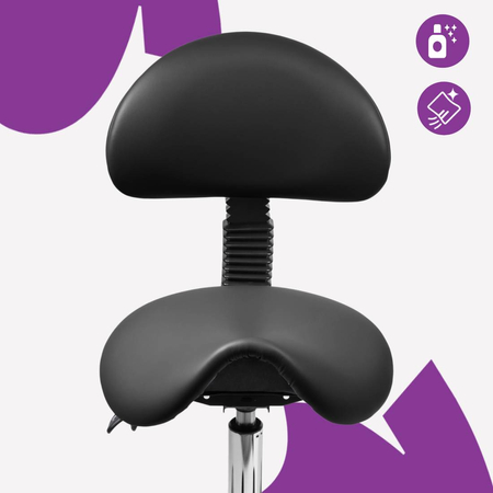 Ergonomiczny hoker regulowany SELLA czarny