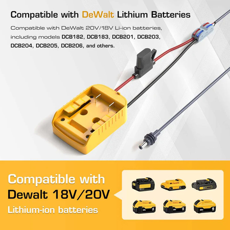 Adapter zasilający DC do Starlink Mini dla DeWalt