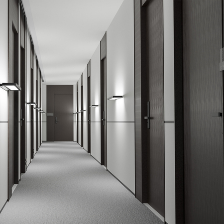 Lampa ścienna kinkiet do biura GLOW D24 Pro Czarna