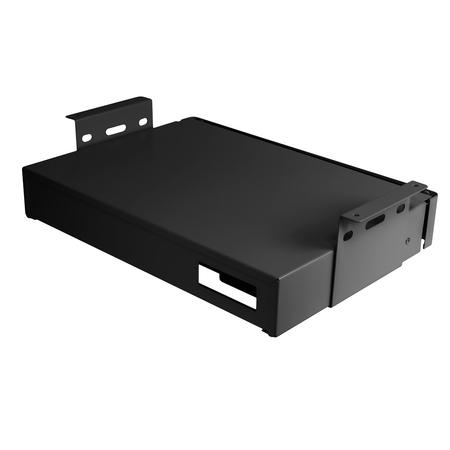 Under-Desk Storage Drawer with Shelf Large White