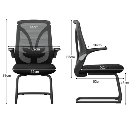 Satz von vier Bürostühlen SPC-ARIAN-30