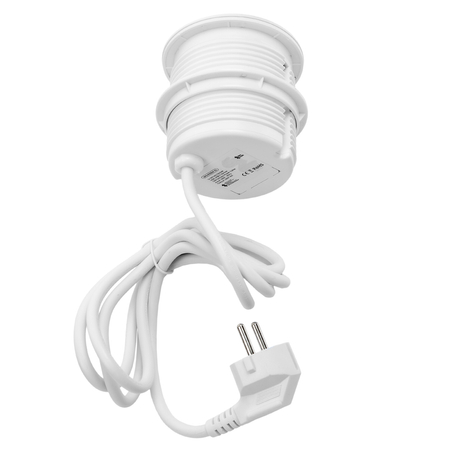 Spacetronik SPS-R1D3W V2 runde Tischsteckdose