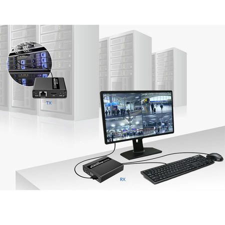 Spacetronik SPH-HLC7 HDMI zu LAN KVM Konverter