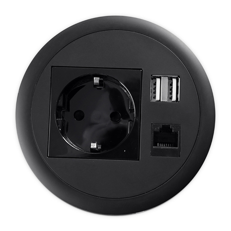 Gniazdo blatowe okrągłe Spacetronik SPS-R1D4B 1.5m