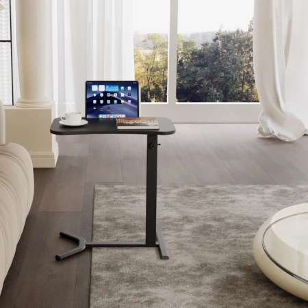 Zestaw wypoczynkowy fotel elektryczny Spacetronik Flax 04M szary + stolik regulowany