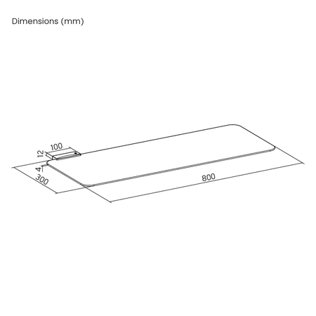 Mata mutispandeksowa RGB z hubem USB 80x30cm