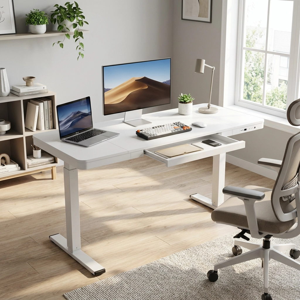 Panel z portami USB w biurku Spacetronik