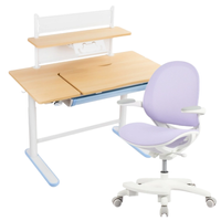 Zestaw dla dziecka regulowane biurko 112×60 z półką + ergonomiczne krzesło Spacetronik XD