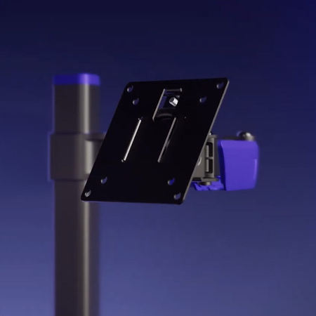 Ametystowy uchwyt RGB monitor Spacetronik SPAA112L