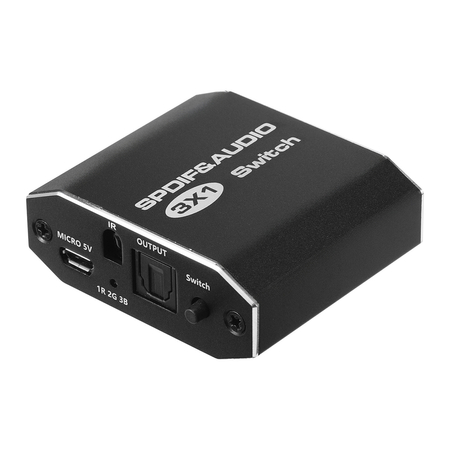 Optyczny rozdzielacz audio SPDIF Toslink 1x3