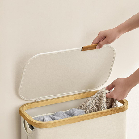 Kosz na pranie 65L 1 komorowy biały