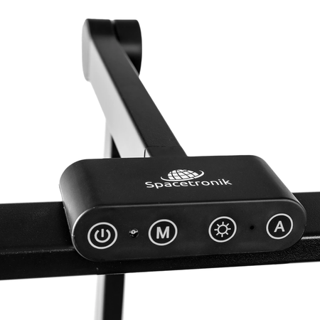 Spacetronik Moris elektrischer Schreibtisch SPE-O121 120x60, Gestell weiß, Platte helles Holz