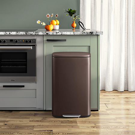 Funky Trash Can Brown Black Spacetronik Pojedynczy