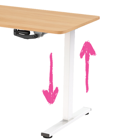 Manualne biurko Spacetronik Moris 113WL 140x60