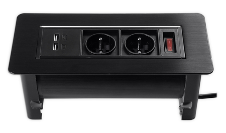 Spacetronik SPS-O24B Aufputz-Drehsteckdose