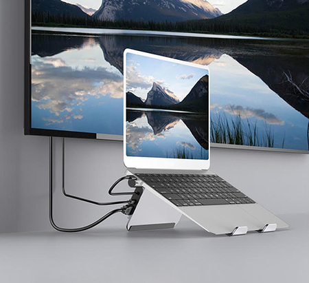 Multiport Podstawka pod laptop 6in1 SPU-M14