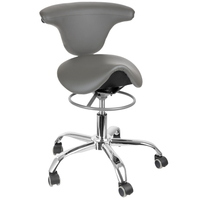 Ergonomiczny hoker regulowany SELLA szary