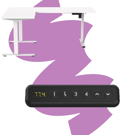 Elektryczny stelaż biurkowy Spacetronik SPE-123LW