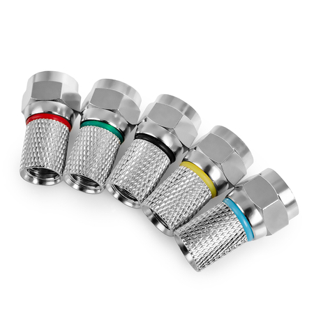 F-Stecker zum Aufschrauben MIX 6,5 mm/22,5 mm TV-FT07 50 St