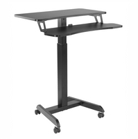 Buddy 03 verstellbarer Trolley-Tisch schwarz