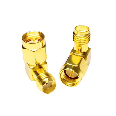 Adapter GSM wtyk RP-SMA / gniazdo SMA 90st.