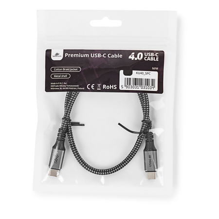 USB-C 4.0 40Gbit/s Spacetronik SPC010 1m Kabel