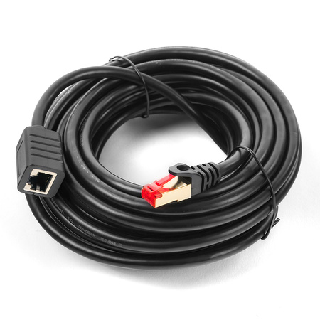 Kabel LAN przedłużacz CAT7 czarny 2m