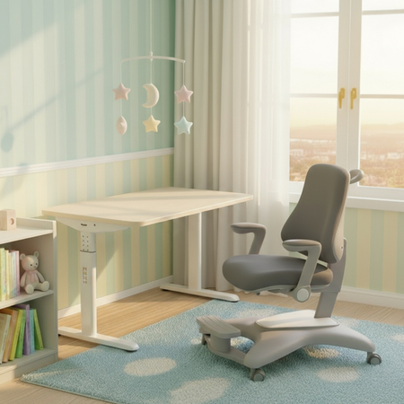 Fotel ergonomiczny dziecięcy Spacetronik SPC-XD13 Szare