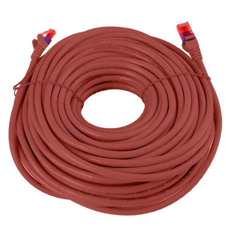 RJ45 CAT 6 U/UTP AWG24 rot 20m Kabel