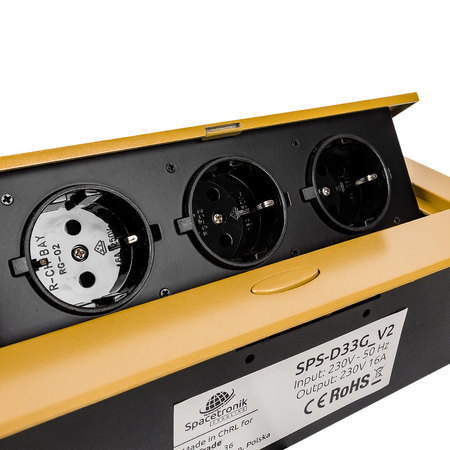 Gniazdo blatowe otwierane Spacetronik SPS-D33G V2