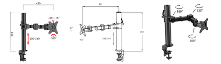 Laptophalterung einstellbar für VESA-Löcher SPB-002B