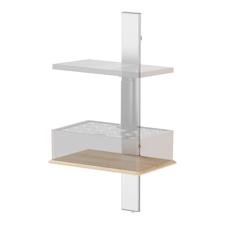 Półka ścienna pod doniczkę SPGC21BB Czarna