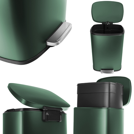 Funky Trash Can Green Black Spacetronik Pojedynczy