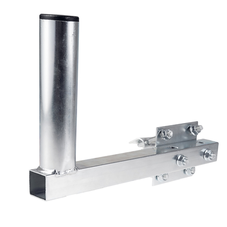 Universal-Balkonmast gebogen L-50cm fi38