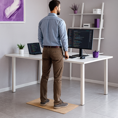 Rectangular Cork Anti-Fatigue Standing Mat 51x81cm