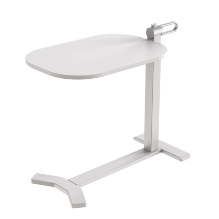 Zestaw wypoczynkowy fotel elektryczny Spacetronik Flax 04M beżowy + stolik regulowany