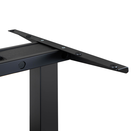 Biurko regulowane Vegard elektryczne dwusilnikowe MDF czarno-zielone