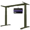 Biurko regulowane Vegard elektryczne dwusilnikowe MDF zielone