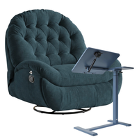 Zestaw wypoczynkowy fotel Spacetronik Flax 04M + stolik regulowany BUDDY