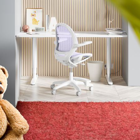 Zestaw dla dziecka regulowane biurko 112×60 z półką + ergonomiczne krzesło Spacetronik XD