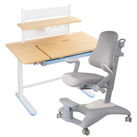 Zestaw dla dziecka regulowane biurko 112×60 z półką + ergonomiczne krzesło Spacetronik XD