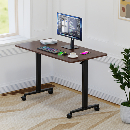 Mobile standing desk with wheels SPE101B