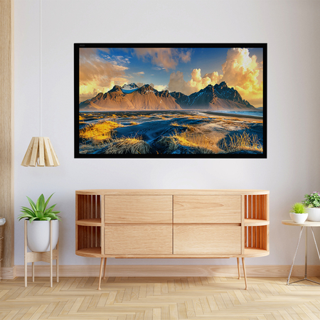 Ekran projekcyjny ramowy 90" cali PVC-PS